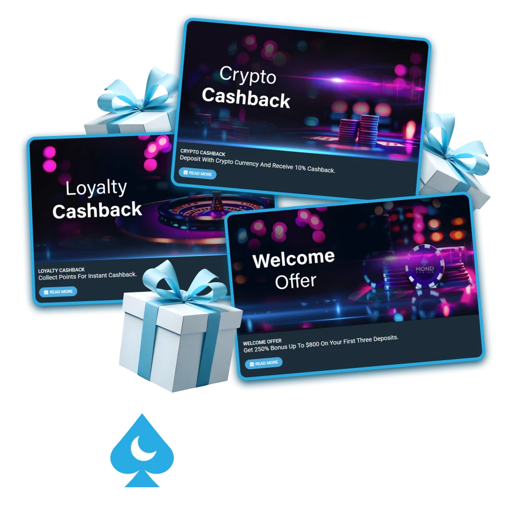 Aprovecha bonos y promociones exclusivas de Mond Casino en España.