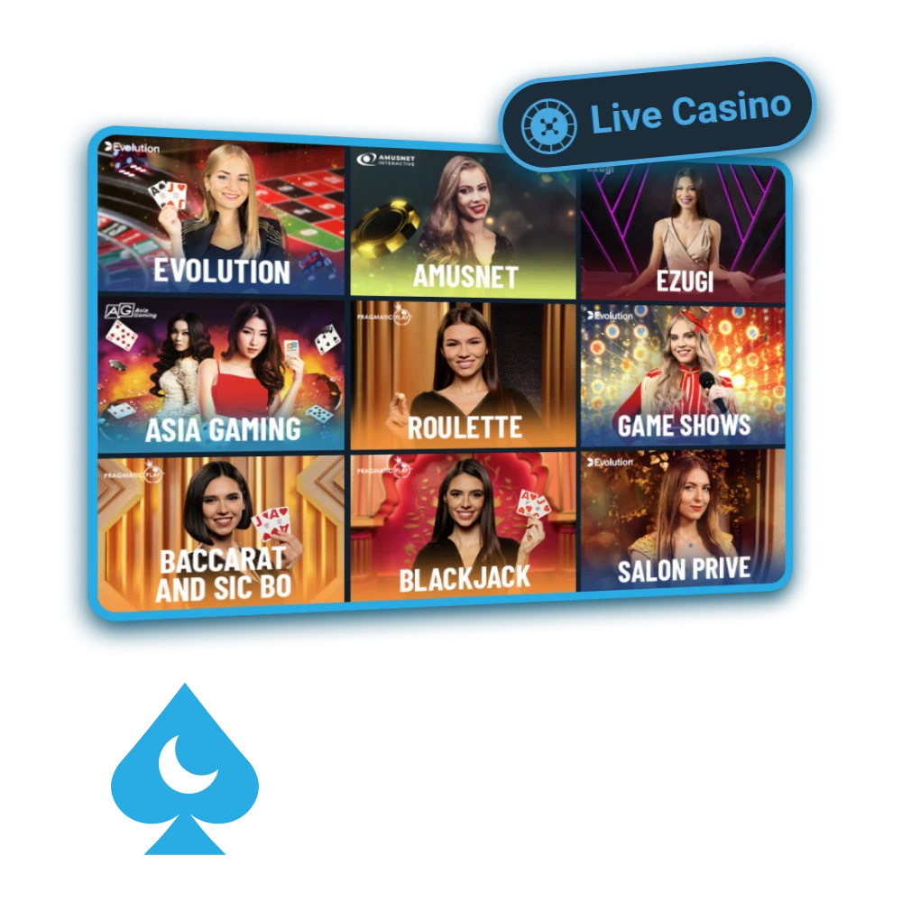 Experimenta la acción en vivo con crupieres reales en Mond Casino España.