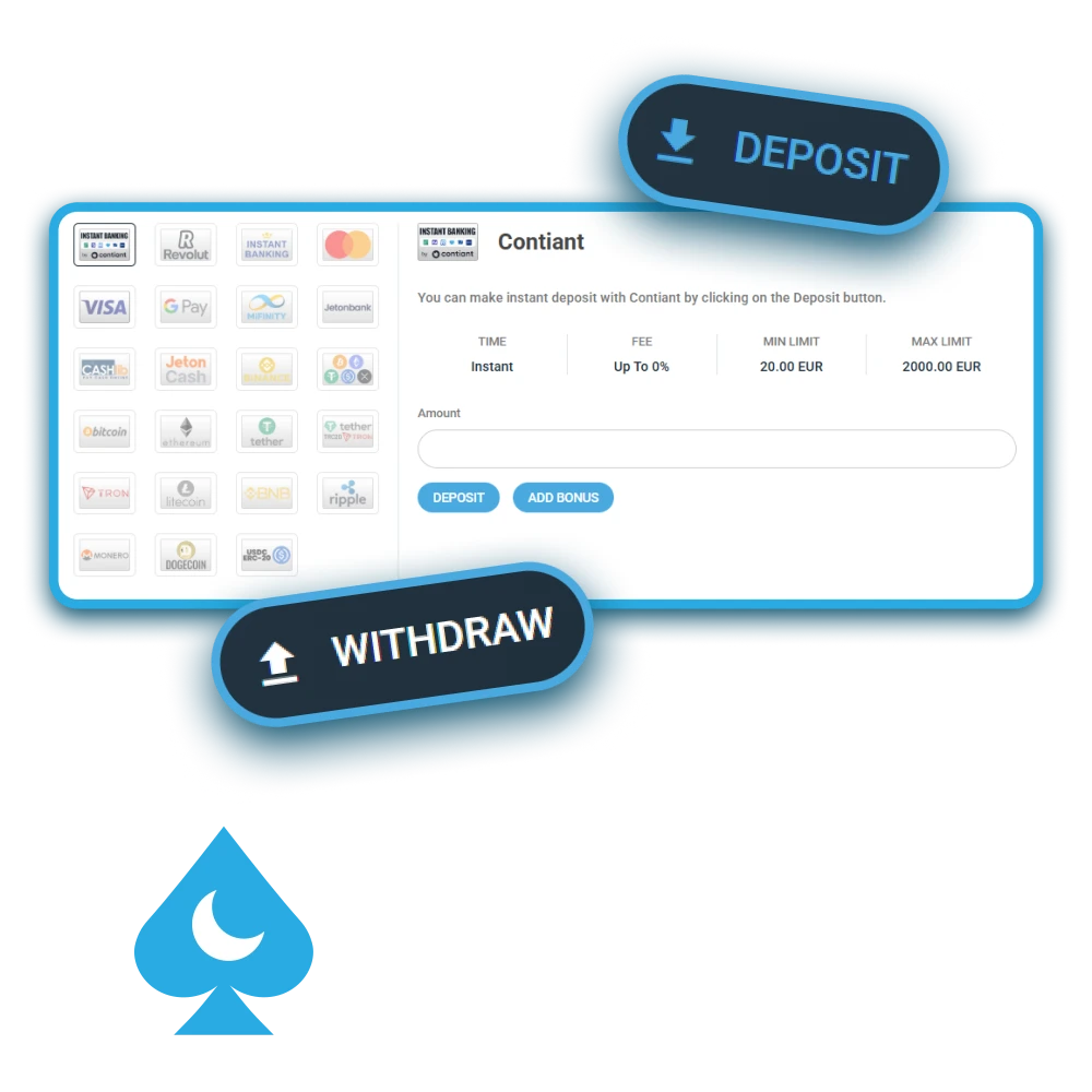 Consulta los métodos de pago seguros disponibles en Mond Casino España.