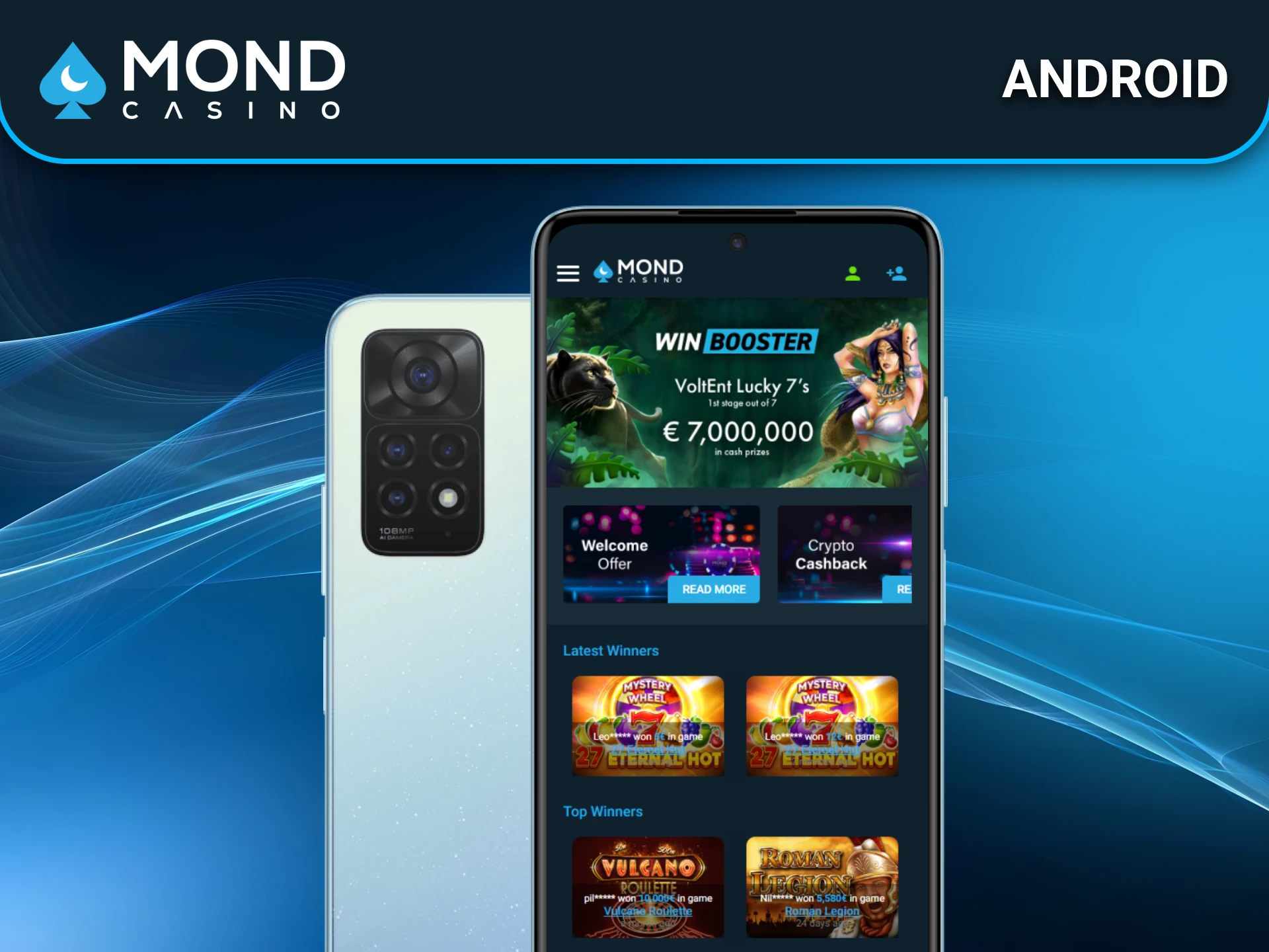 Descarga Mond Casino para Android desde el sitio oficial.